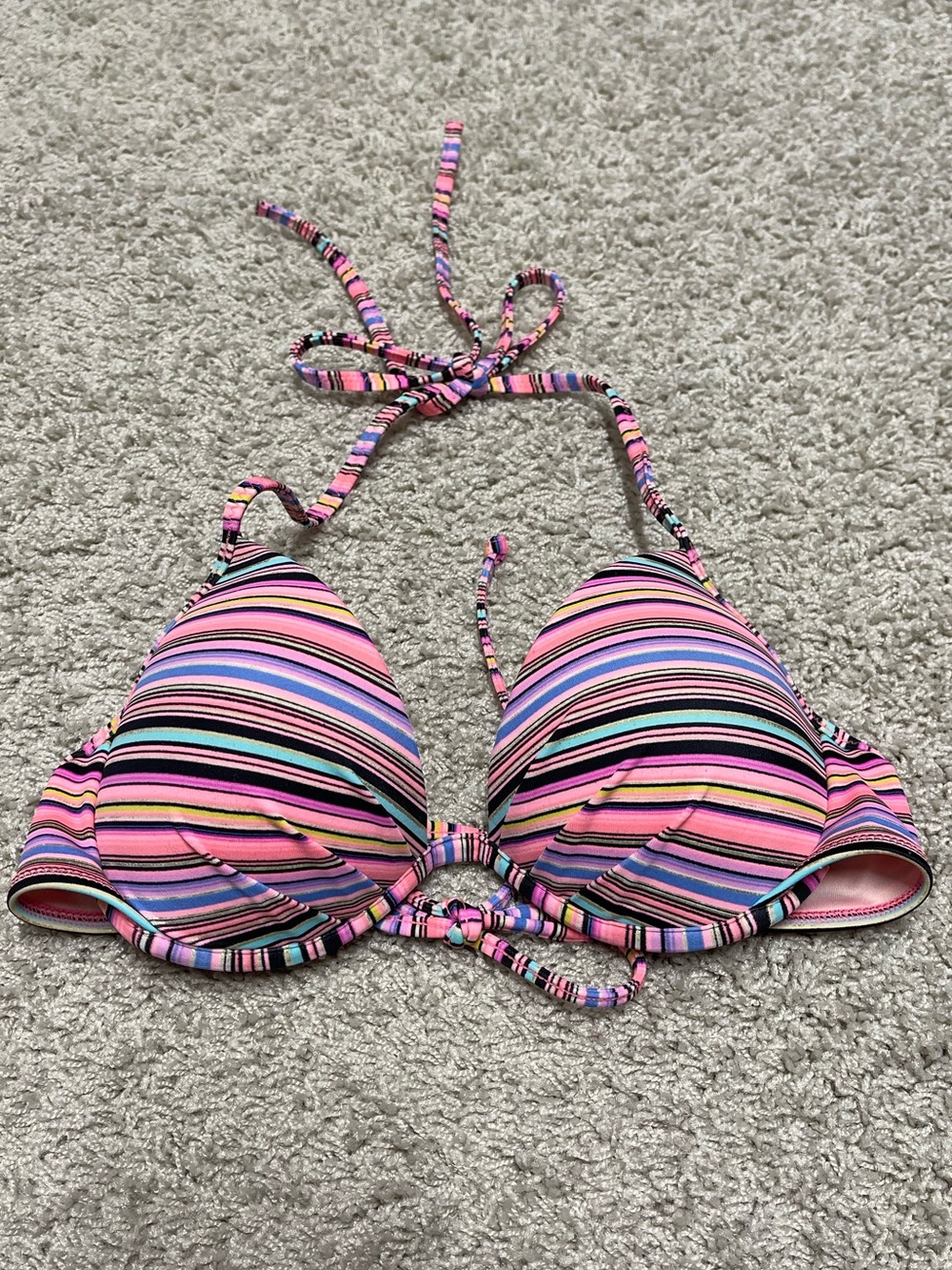 Victoria’s Secret Striped Bikini Top